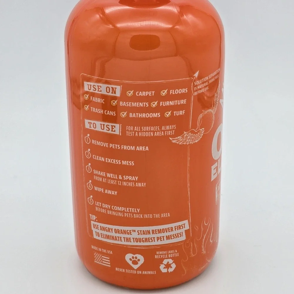 ANGRY ORANGE Pet Odor Eliminator Spray for Dog and Cat Urine, Carpet, 24 Oz